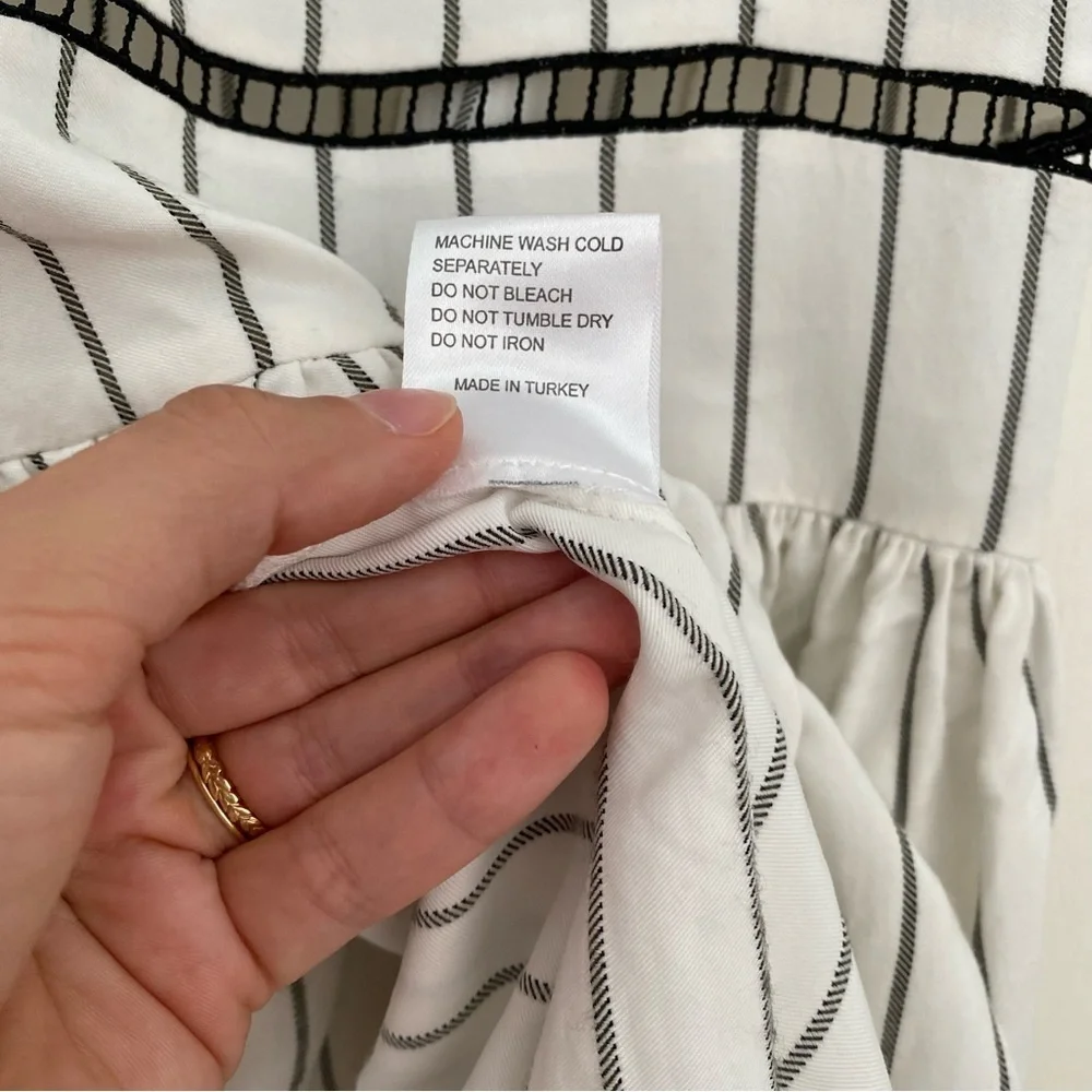 LUG VON SIGA Striped Asymmetrical Tunic Dress Top size 38